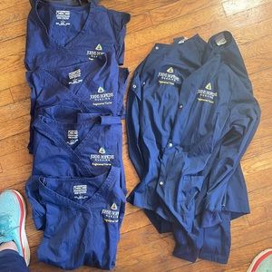 Johns Hopkins Scrub Tops and Jackets Bundle